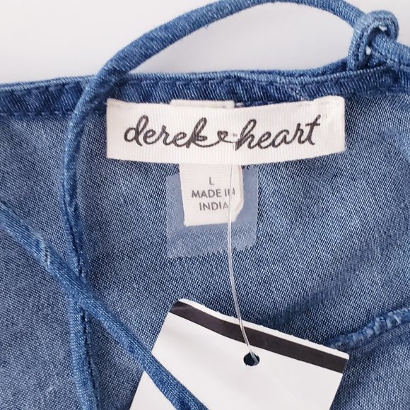 DEREK HEART Tie Back Top - Picture 7 of 10